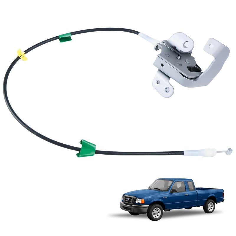 FEIMAOTUI AL5Z-13264A26-B Right Rear Upper Door Latch Assembly Compatible with Ford Ranger 1998-2011 Passenger Side Rear Door Lock Cylinder Cable Replace# AL5Z13264A26B - Image 1